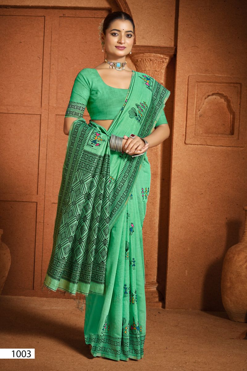 Saroj Mandakini Linene Vol 1 Linen Saree Collection - Amrah Wholesale