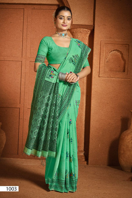 Saroj Mandakini Linene Vol 1 Linen Saree Collection - Amrah Wholesale