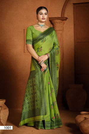 Saroj Mandakini Linene Vol 1 Linen Saree Collection - Amrah Wholesale