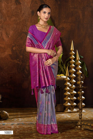 Saroj Niharika Silk Saroski Vol 4 Kanjivaram Silk Saree - Amrah Wholesale