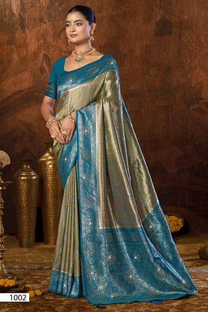 Saroj Niharika Silk Saroski Vol 4 Kanjivaram Silk Saree - Amrah Wholesale
