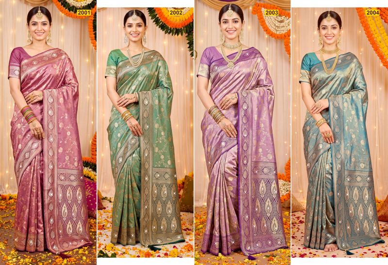 saroj sarees Saroj Nivedita Tissue Saroski Vol 2 Tissue Saree