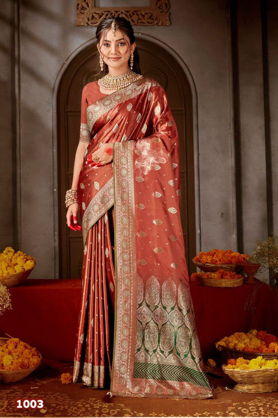 Saroj Pitambari Satiin Saroski Vol 3 Satin Silk Saree