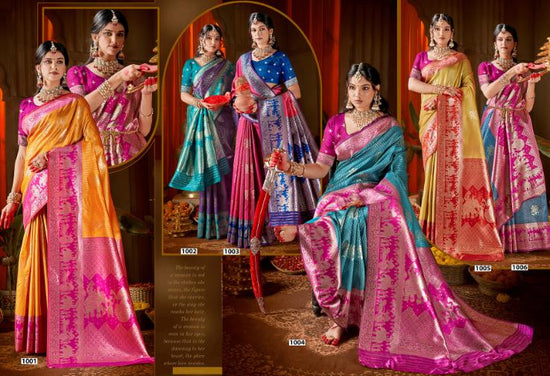 Saroj Rangvastra Silk Vol 1 Lichi Silk Saree - Amrah Wholesale