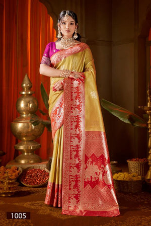 Saroj Rangvastra Silk Vol 1 Lichi Silk Saree