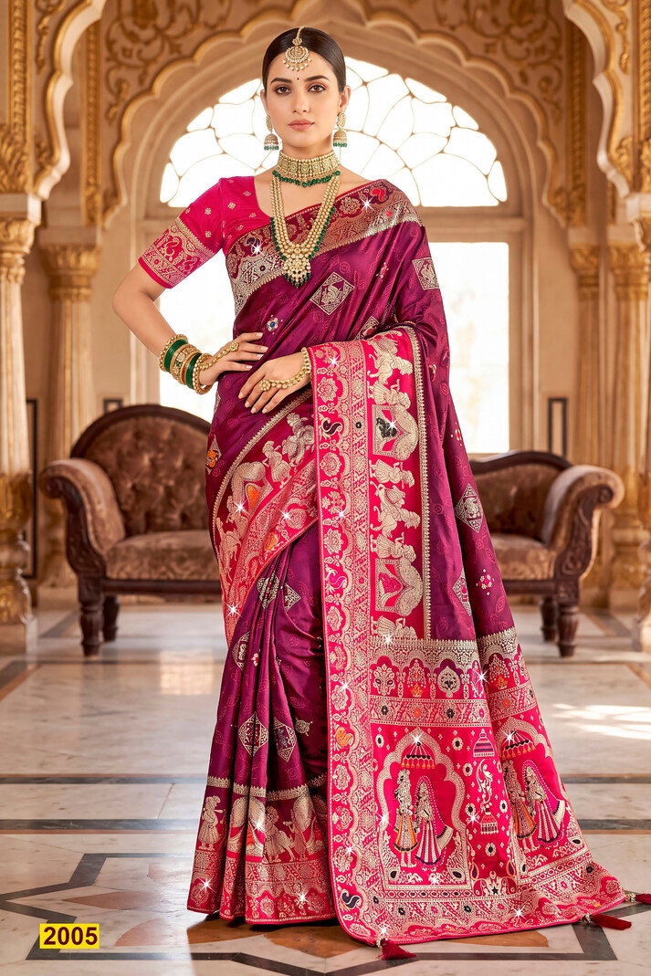 Saroj Ravina Satin Saroski Vol 2 Satin Silk Saree