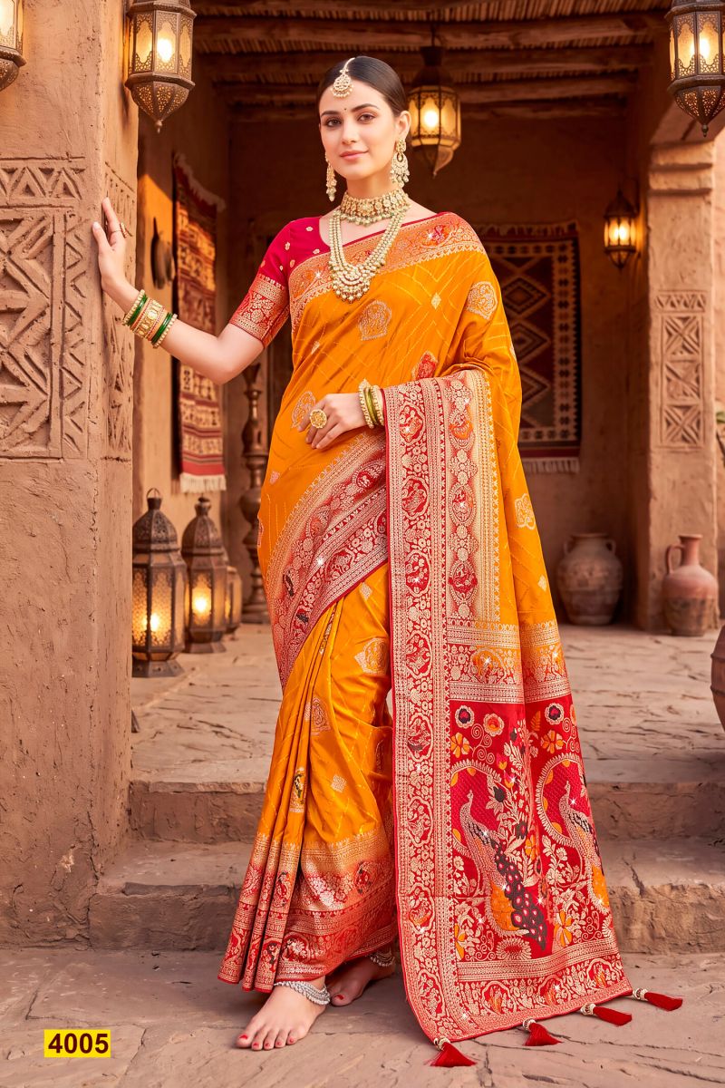 Saroj Ravina Satin Saroski Vol 4 Satin Silk Saree