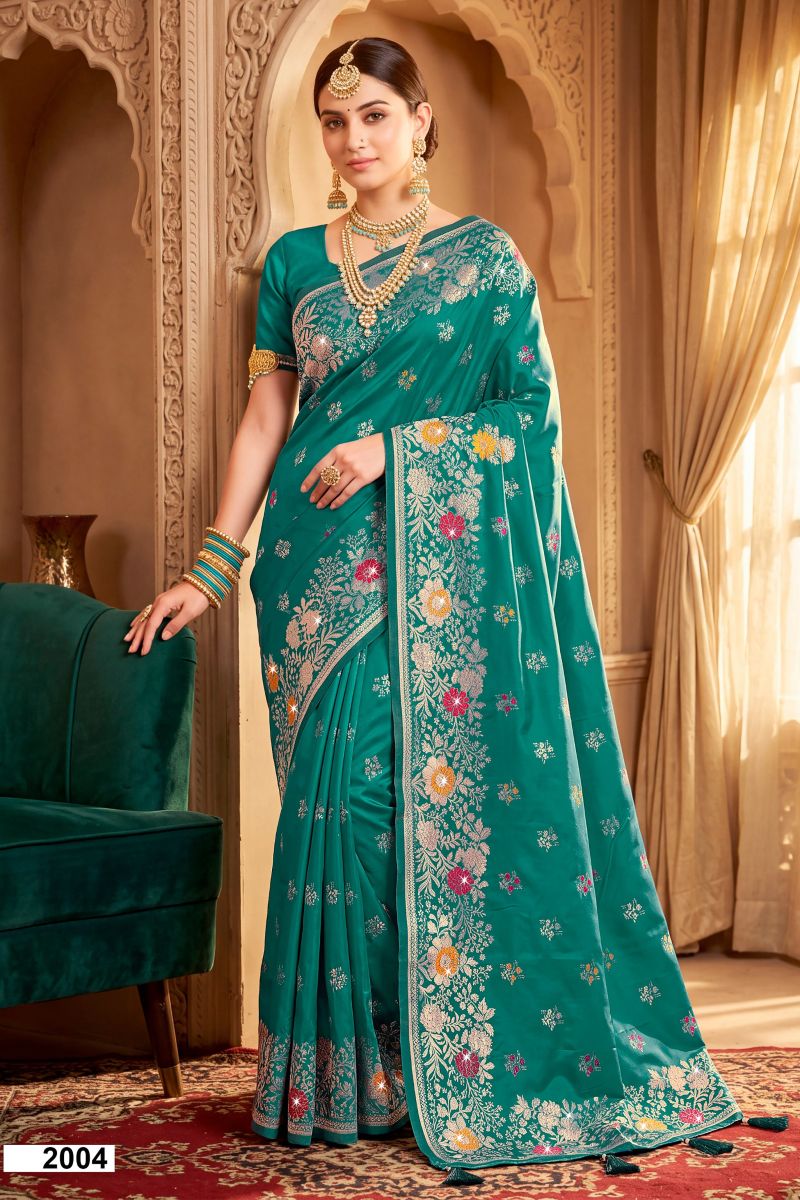 Saroj Riddhima Satin Saroski Vol 2 Heavy Satin Silk Saree