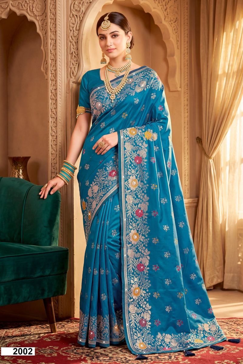 Saroj Riddhima Satin Saroski Vol 2 Heavy Satin Silk Saree