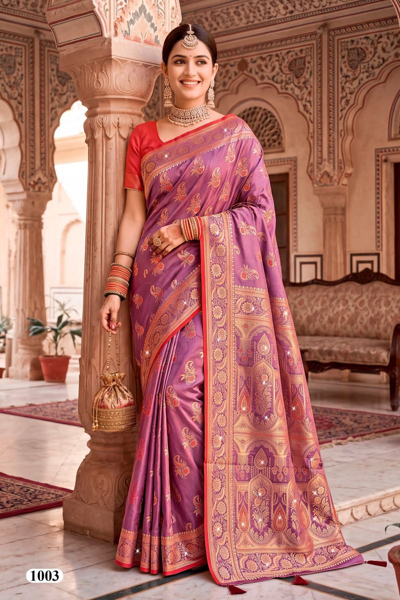 Saroj Rimzim Satin Saroski Vol 1 Satin Silk Zarkhan Work Saree
