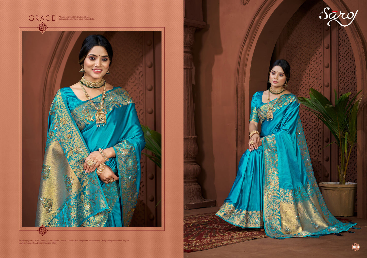 Saroj Saarina Satin Saroski Vol 1 Satin Silk Saree