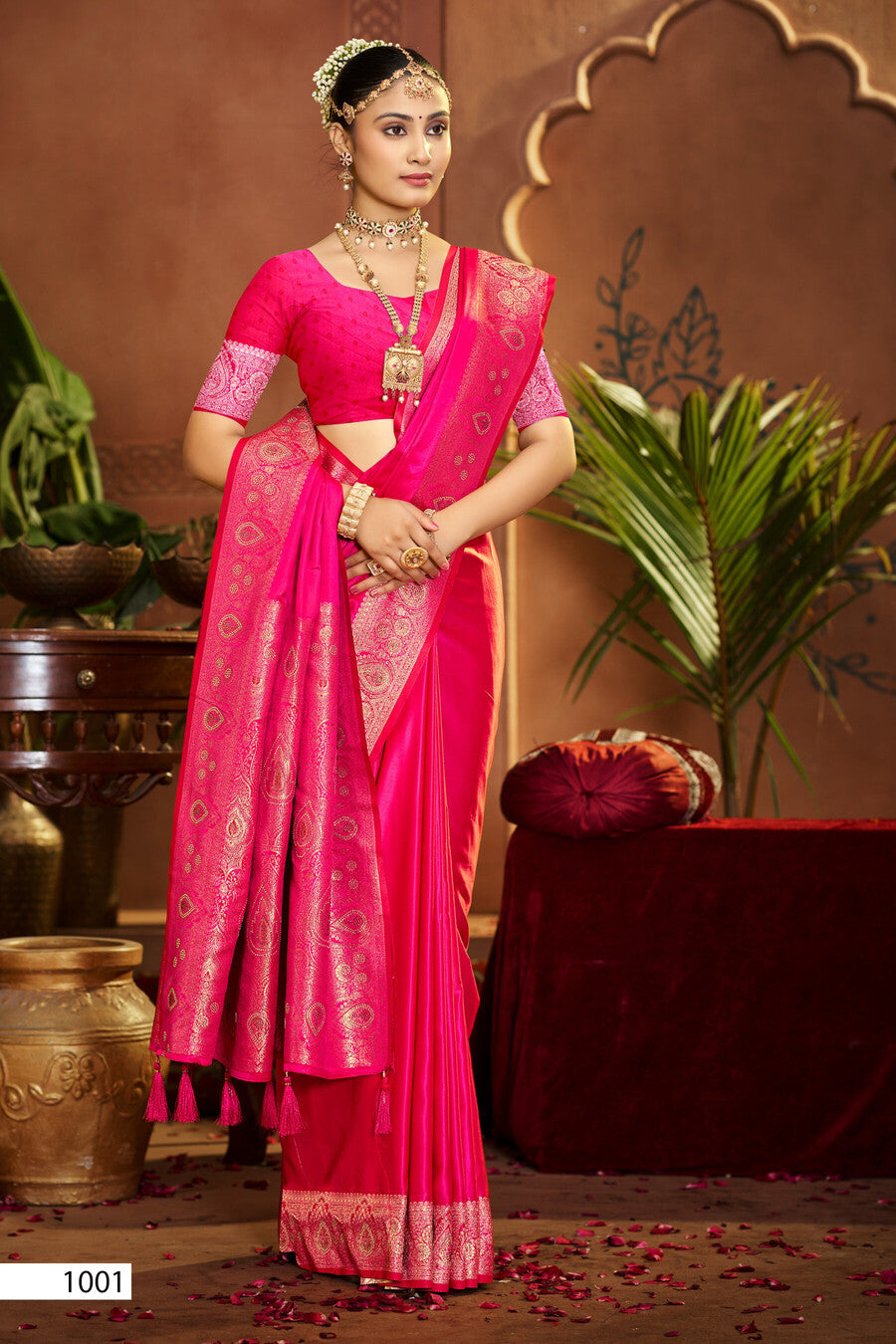 Saroj Saarina Satin Saroski Vol 4 Satin Silk Saree