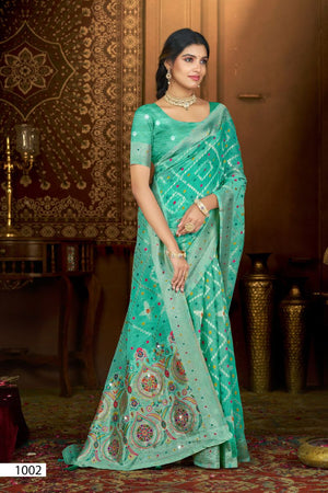 Saroj Sarees Aangan Linen Saroski Vol 4 Linen Saree - Amrah Wholesale