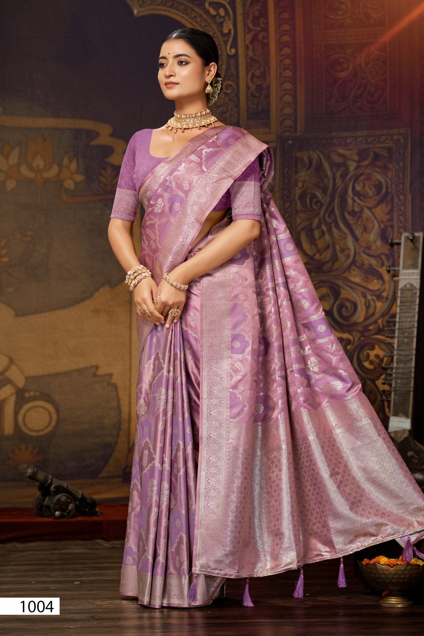 Saroj Sarees Aarambh Satin Silk Vol 3 Pure Satin Silk Saree - Amrah Wholesale