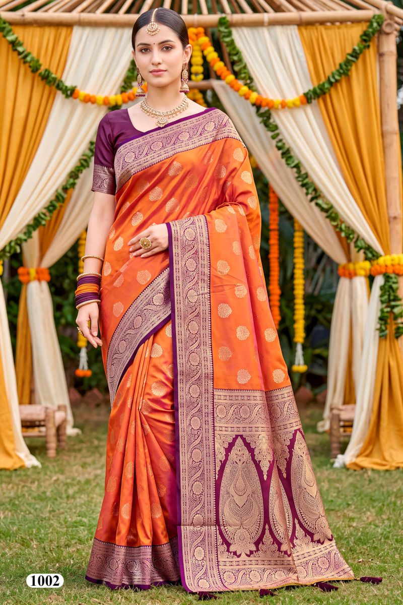 Saroj Sarees Kiyara Silk Vol 1 Soft Silk Zari Weaving Saree