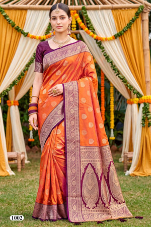 Saroj Sarees Kiyara Silk Vol 1 Soft Silk Zari Weaving Saree