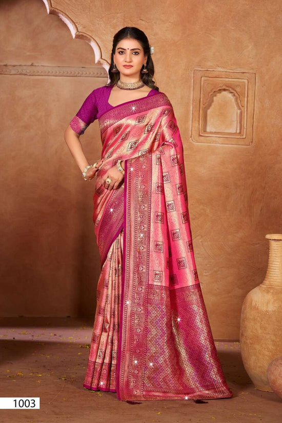 Saroj Sarees Niharika Silk Saroski Kanjivaram Silk Saree - Amrah Wholesale
