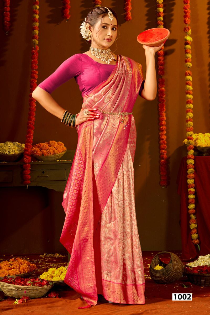 Saroj Sarees Niharika Silk Saroski Vol 10 Kanjivaram Silk Saree