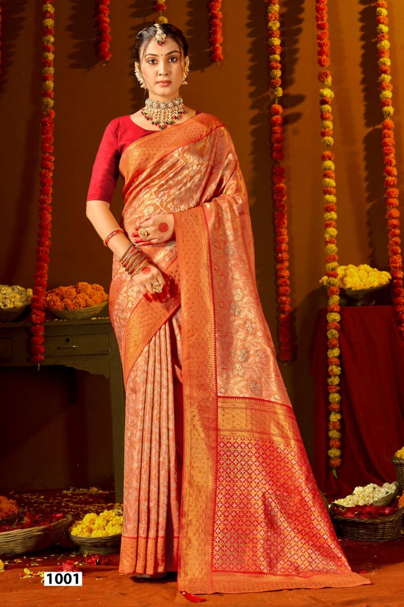 Saroj Sarees Niharika Silk Saroski Vol 10 Kanjivaram Silk Saree