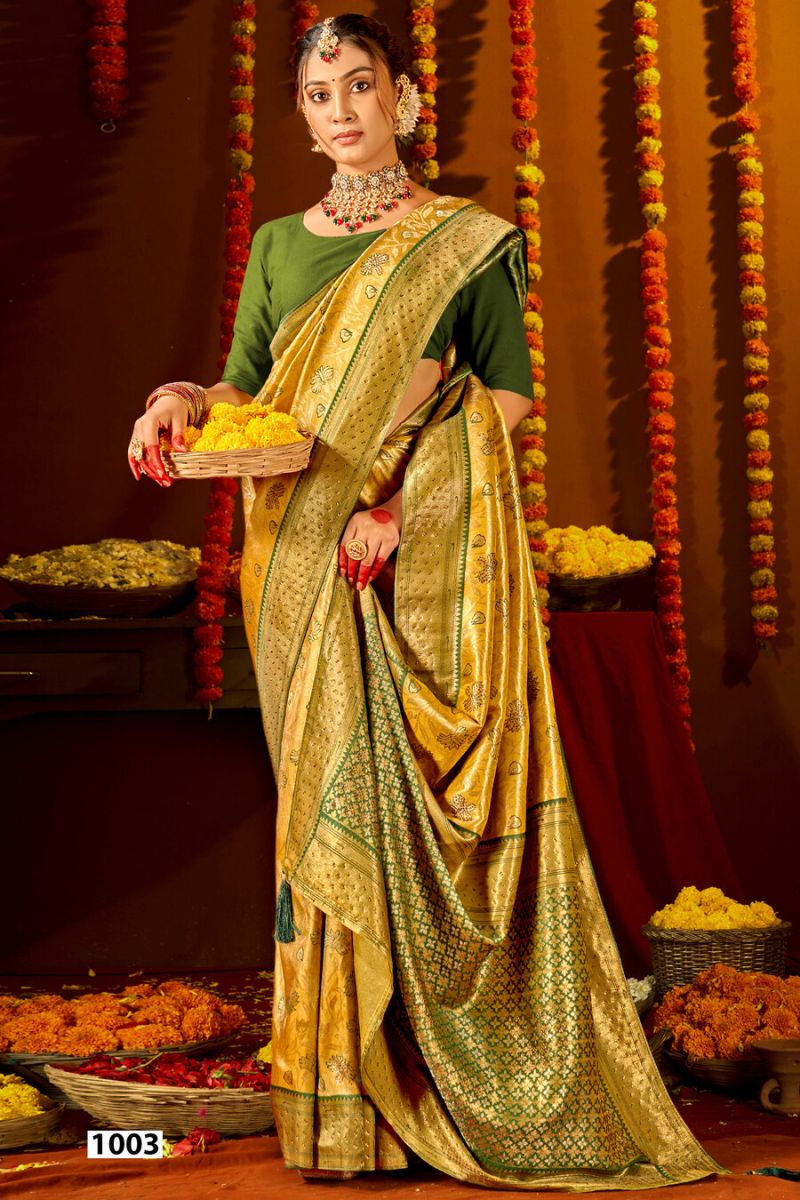 Saroj Sarees Niharika Silk Saroski Vol 10 Kanjivaram Silk Saree