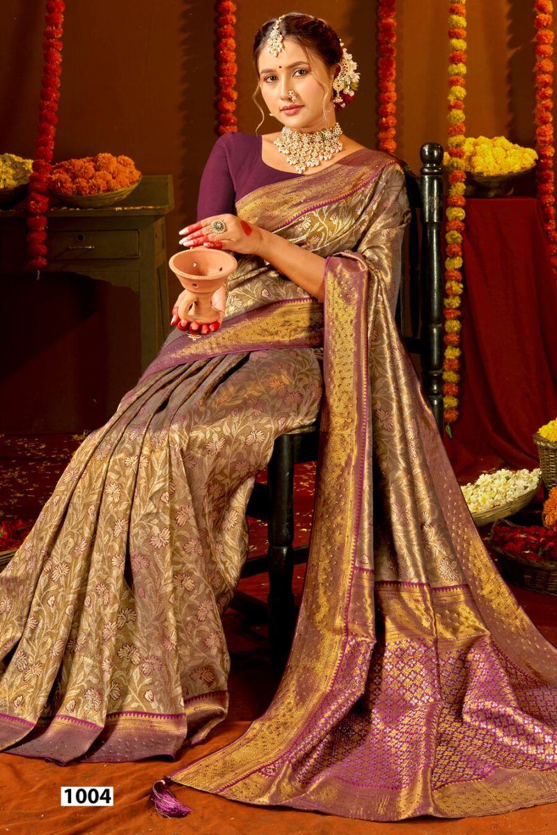Saroj Sarees Niharika Silk Saroski Vol 10 Kanjivaram Silk Saree