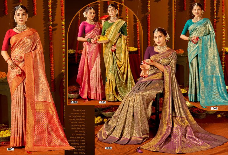 Saroj Sarees Niharika Silk Saroski Vol 10 Kanjivaram Silk Saree