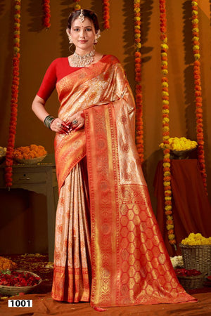 Saroj Sarees Niharika Silk Saroski Vol 7 Kanjivaram Silk Saree