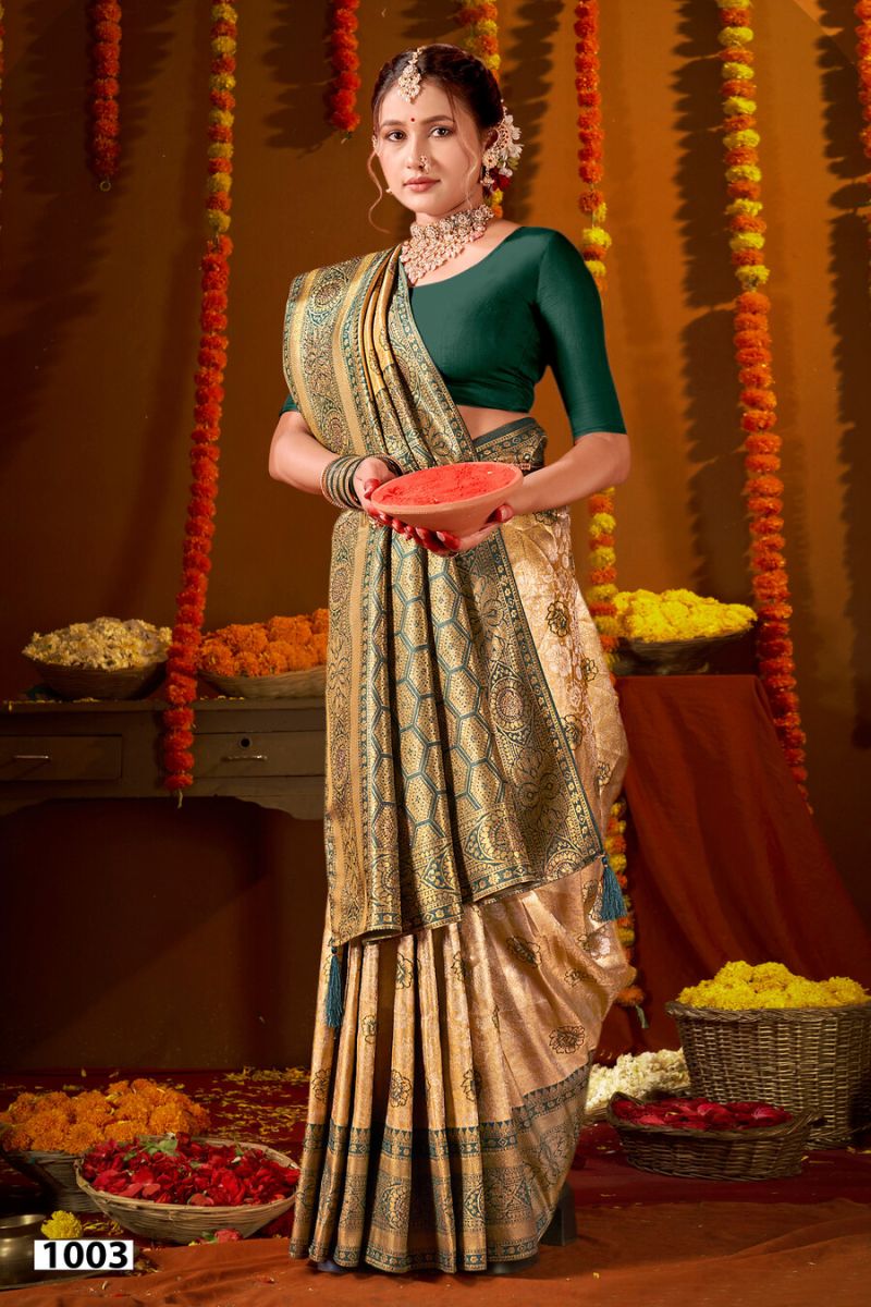 Saroj Sarees Niharika Silk Saroski Vol 7 Kanjivaram Silk Saree