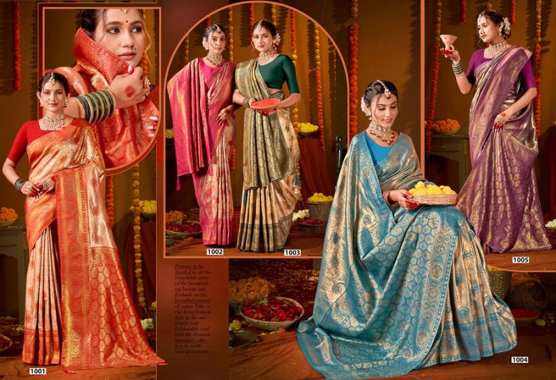 Saroj Sarees Niharika Silk Saroski Vol 7 Kanjivaram Silk Saree