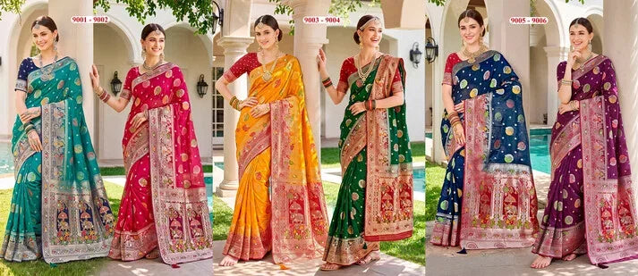 saroj sarees Saroj Albeli Fendi Saroski Vol 9 Fendi Satin Silk Saree