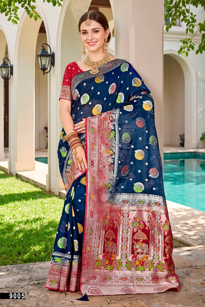 saroj sarees Saroj Albeli Fendi Saroski Vol 9 Fendi Satin Silk Saree