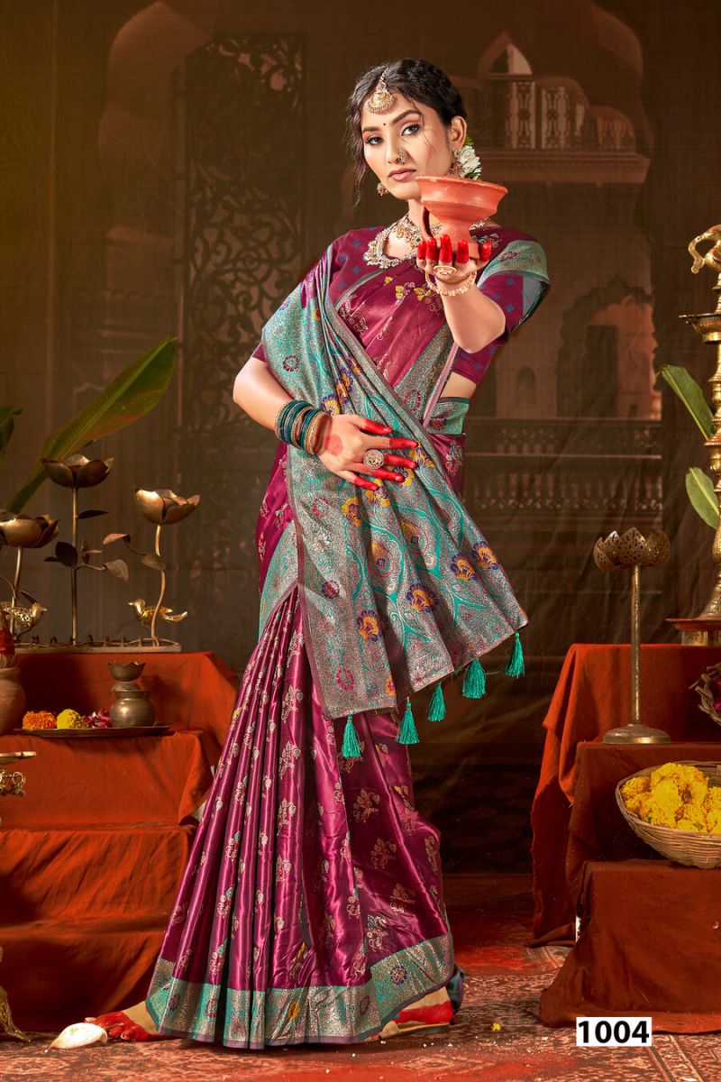 Saroj Sarees Saroj Ladlee Satin Silk Vol 2 Satin Silk Saree