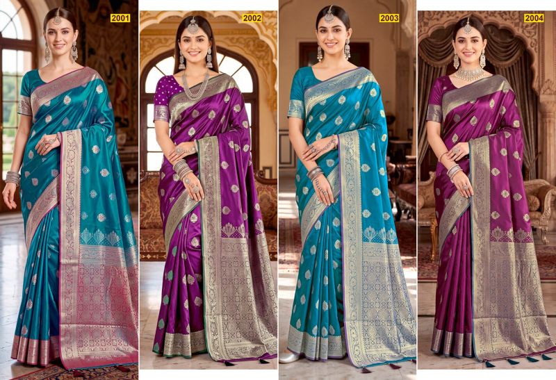 saroj sarees Saroj Queen Satin Vol 2 Satin Silk Saree