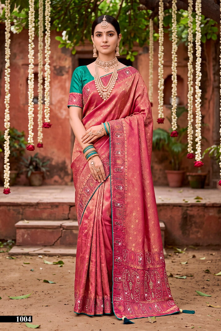 saroj sarees Saroj Sanwariya Satin Saroski Vol 1 Soft Satin Silk Saree
