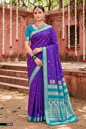 saroj sarees Saroj Usha Silk Vol 1 Soft Silk Zari Weaving Saree