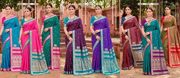 saroj sarees Saroj Usha Silk Vol 1 Soft Silk Zari Weaving Saree