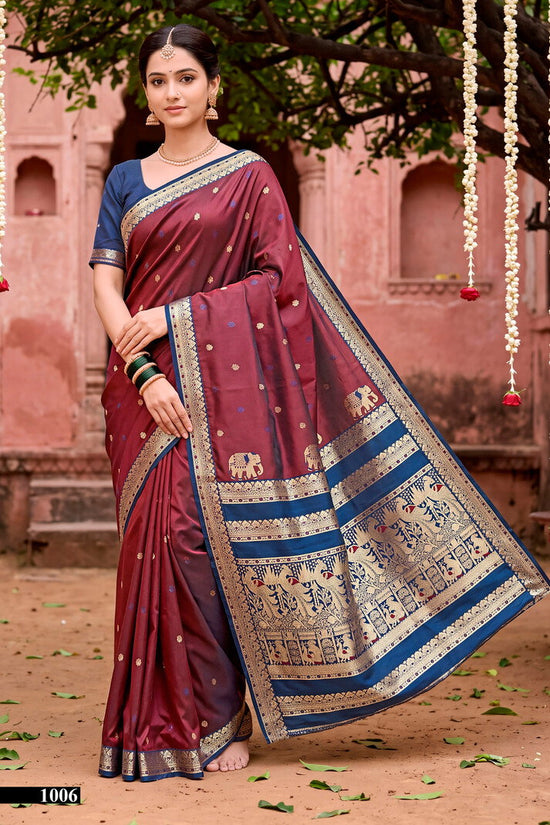saroj sarees Saroj Usha Silk Vol 1 Soft Silk Zari Weaving Saree