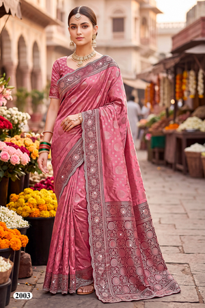 Saroj Tanvi Satin Jharkan Vol 2 Satin Silk Saree
