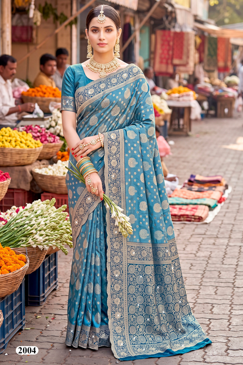 Saroj Tanvi Satin Jharkan Vol 2 Satin Silk Saree