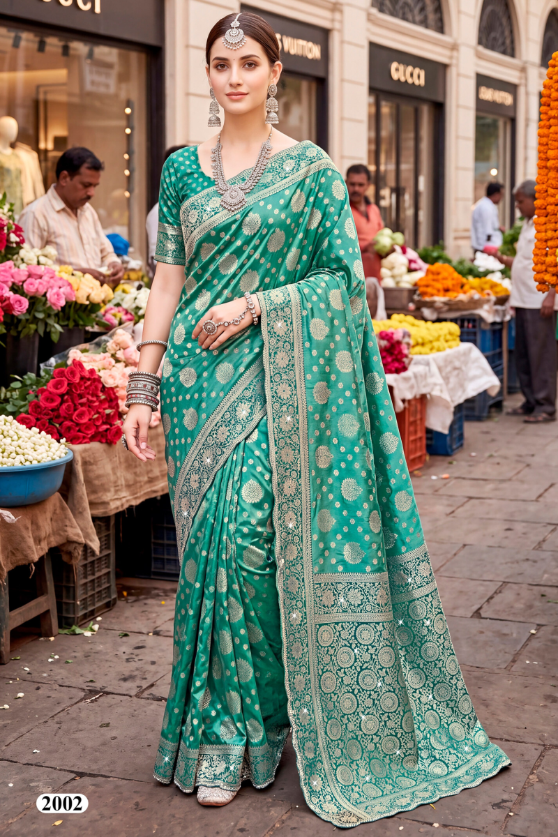 Saroj Tanvi Satin Jharkan Vol 2 Satin Silk Saree