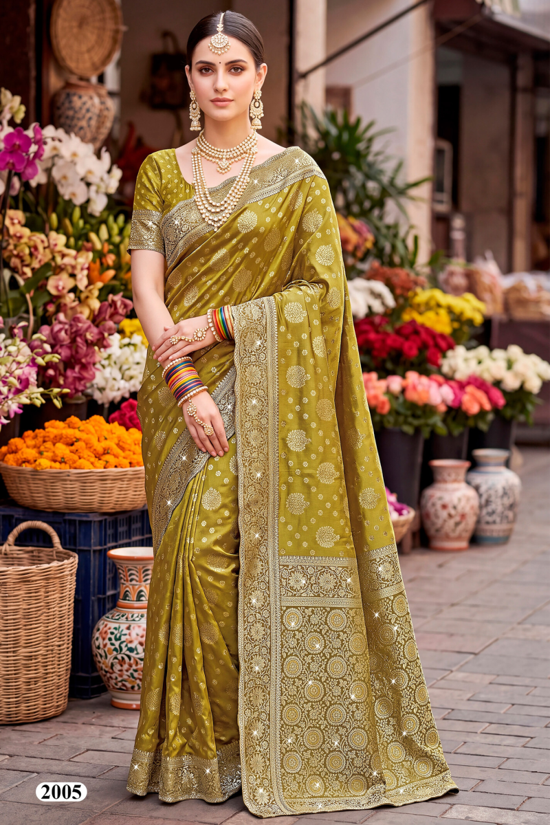 Saroj Tanvi Satin Jharkan Vol 2 Satin Silk Saree