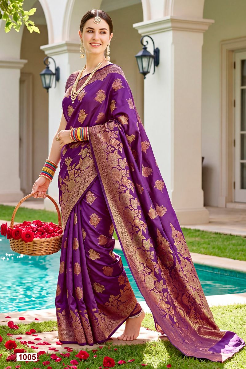 Saroj Titan Silk Vol 2 Soft Silk Zari Weaving Saree