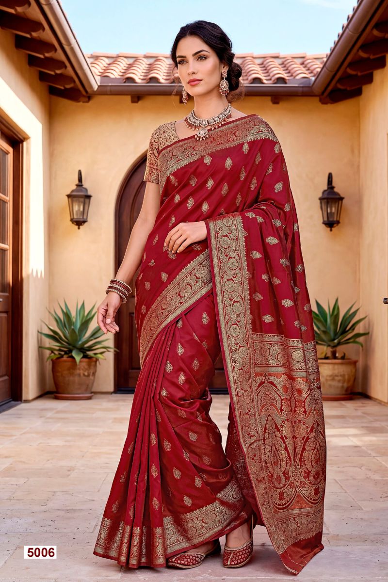 Saroj Titan Silk Vol 5 Soft Silk Zari Weaving Saree