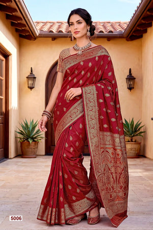 Saroj Titan Silk Vol 5 Soft Silk Zari Weaving Saree