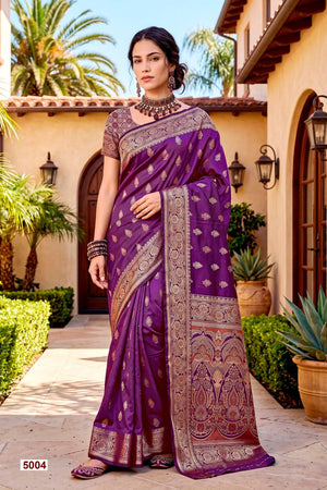 Saroj Titan Silk Vol 5 Soft Silk Zari Weaving Saree