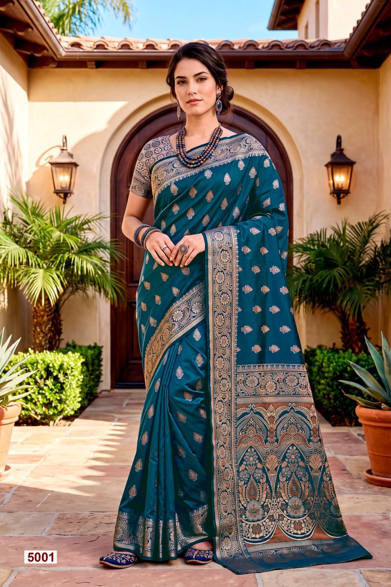Saroj Titan Silk Vol 5 Soft Silk Zari Weaving Saree