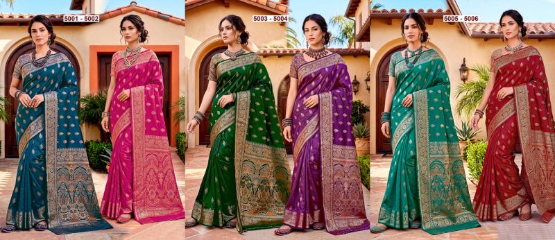 Saroj Titan Silk Vol 5 Soft Silk Zari Weaving Saree