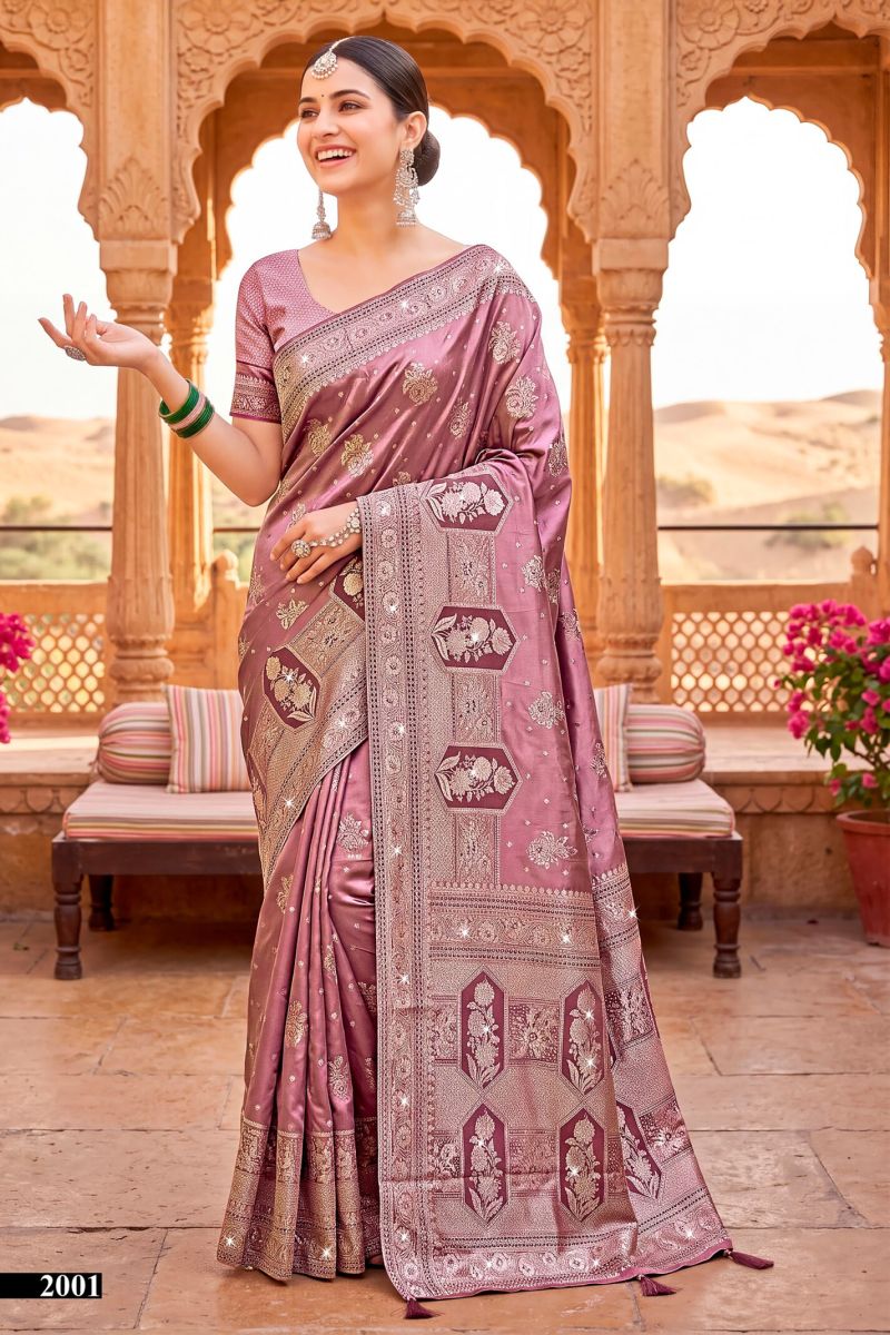 saroj sarees Saroj Priya Satin Saroski Vol 2 Satin Silk Saree