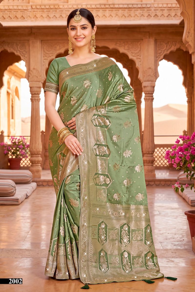 saroj sarees Saroj Priya Satin Saroski Vol 2 Satin Silk Saree