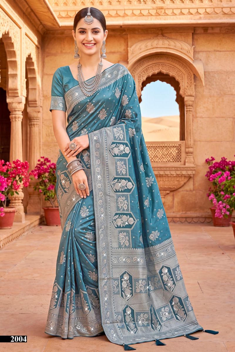 saroj sarees Saroj Priya Satin Saroski Vol 2 Satin Silk Saree